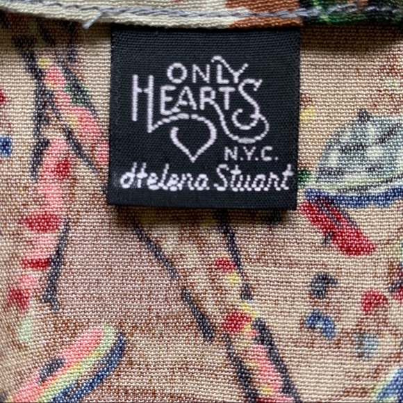 SOLD Vintage Tropical Print Mini Wrap Skirt - Picture 6 of 6